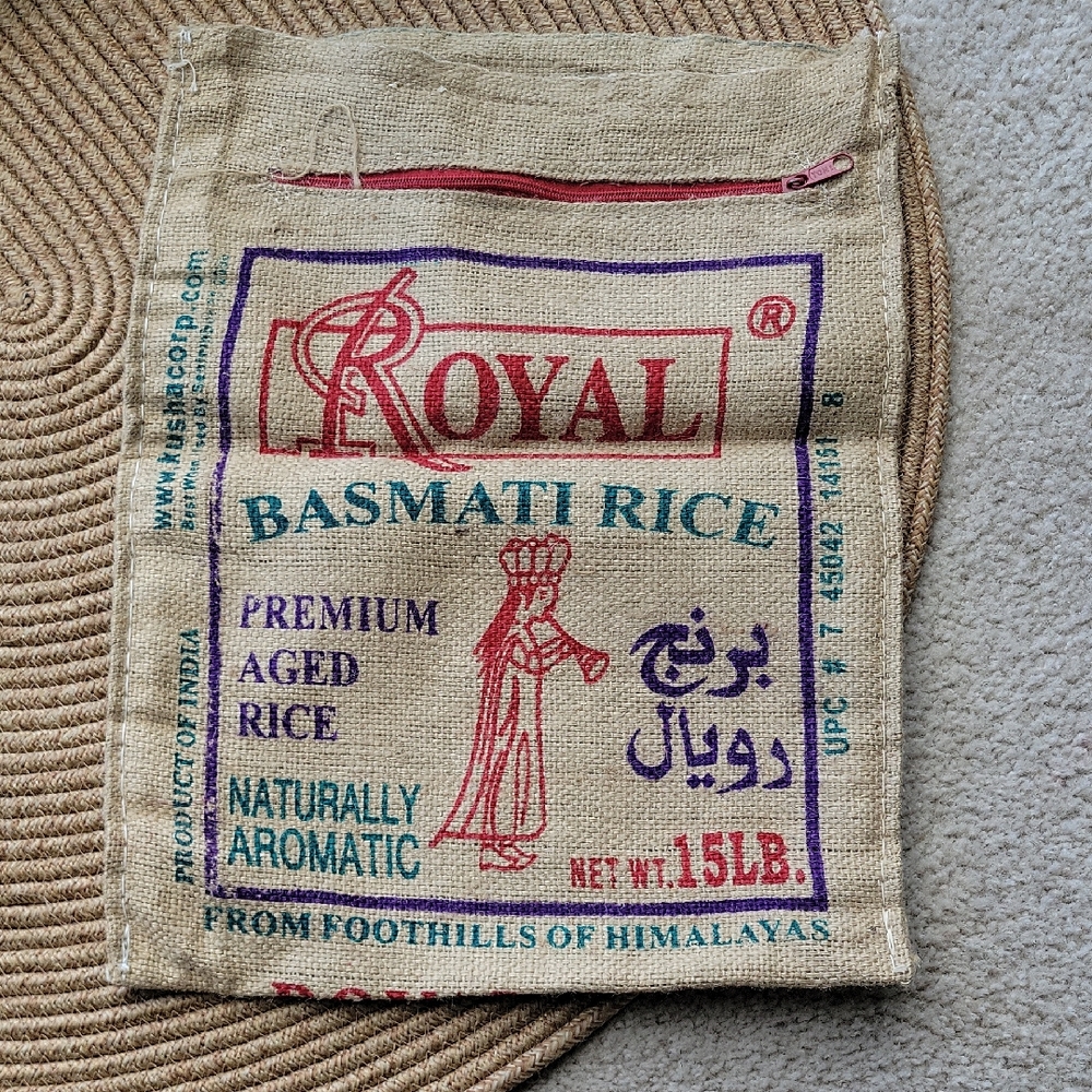 Royal Basmati Rice Burlap Bag